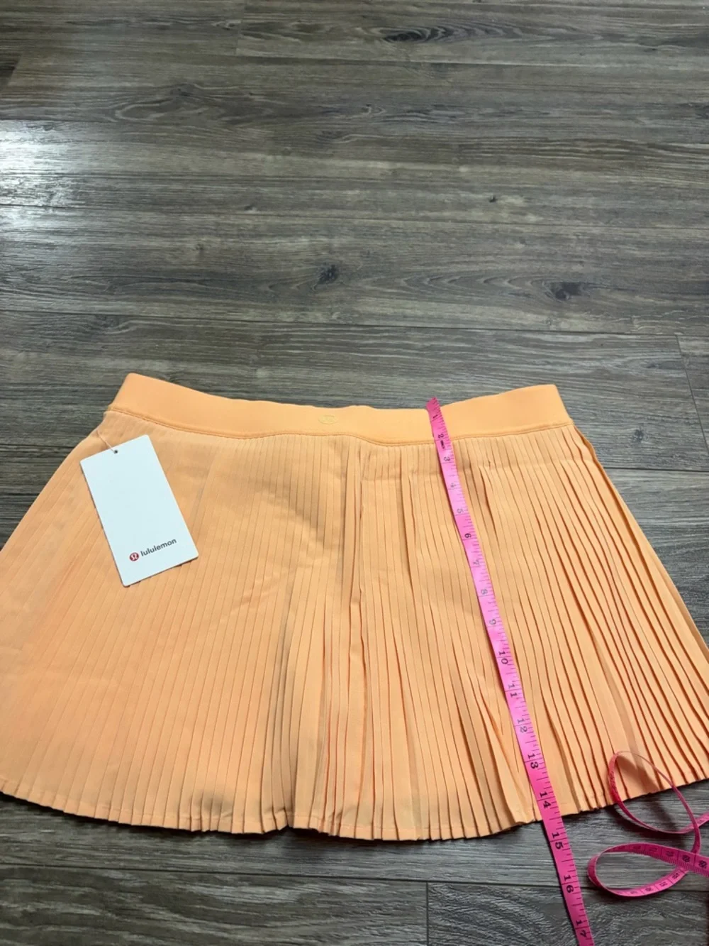 NWT Lululemon Varsity Pleated High-Rise Tennis Skirt 15” (Rock Melon) Size 12 - Picture 8 of 8